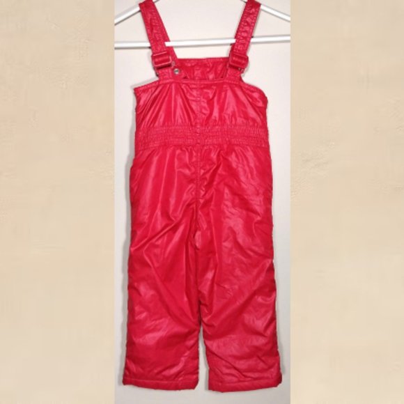 Baby Gap Hot Pink Snow Bib Toddler 3T EUC Overalls Gorpcore WInterwear Utility - Picture 3 of 11